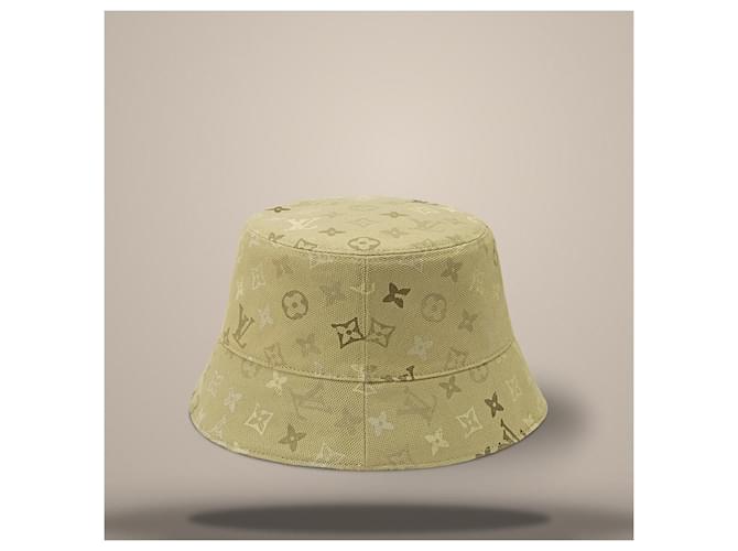 Louis Vuitton Cappello Bucket Beige Marrone - vista 4