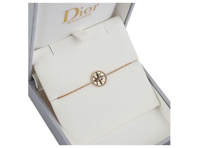 Dior Bracciale Rose Dancer in oro giallo, madreperla e diamanti (Certificato Grande Magazzino) - vista 5