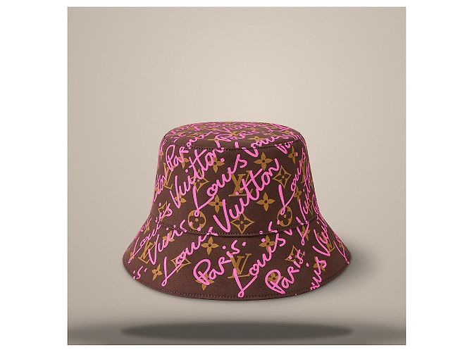 Louis Vuitton Cappello Bucket Script Pink Rosa - vista 2