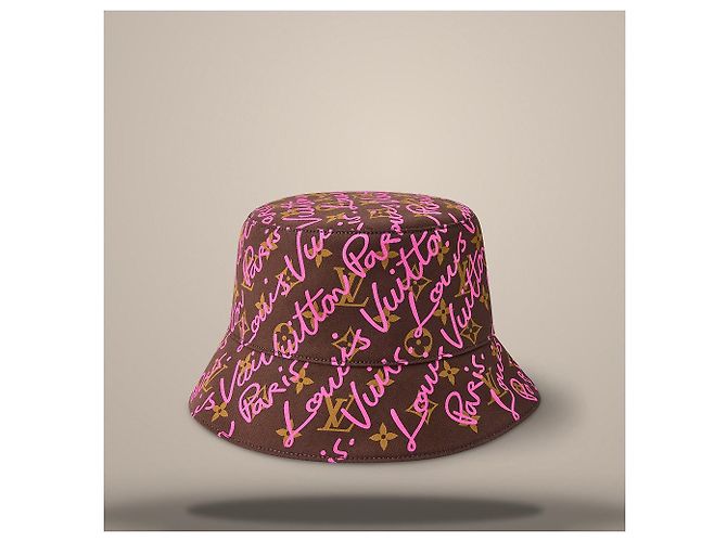 Louis Vuitton Cappello Bucket Script Pink Rosa - vista 3