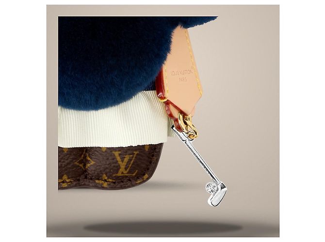 Louis Vuitton Charm da Golf Vivienne Fashionista Blu - vista 3