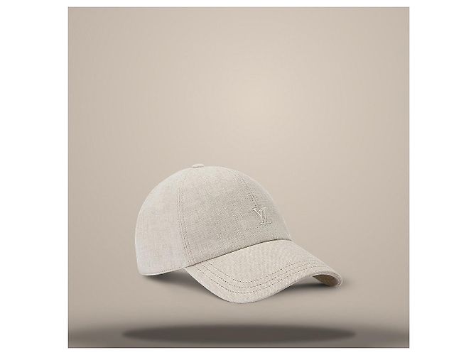 Louis Vuitton Gorra League Beige Castaño - vista 3
