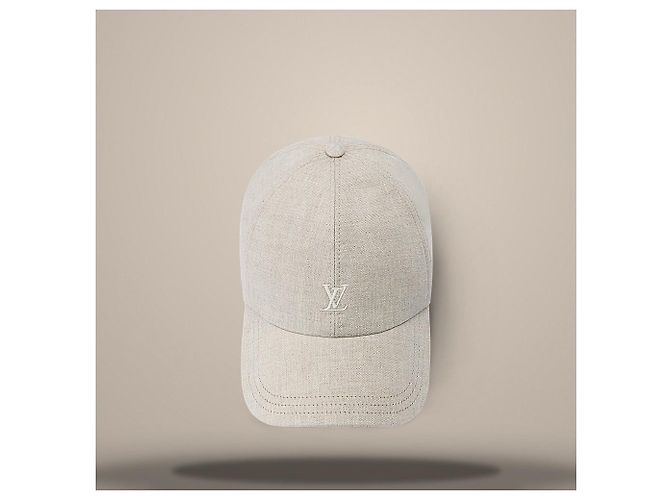 Louis Vuitton Gorra League Beige Castaño - vista 4