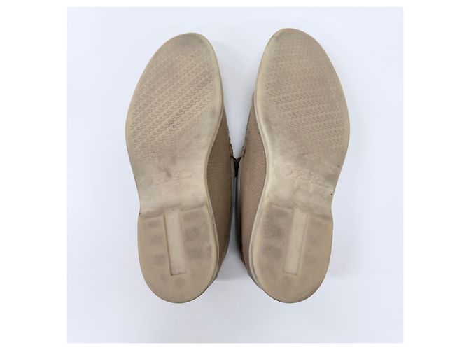 Loro Piana Mocassino Summerwalk in camoscio Beige Marrone - vista 8