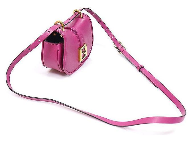 Fendi Borsa a tracolla Nano C'MON in vitello rosa - vista 2