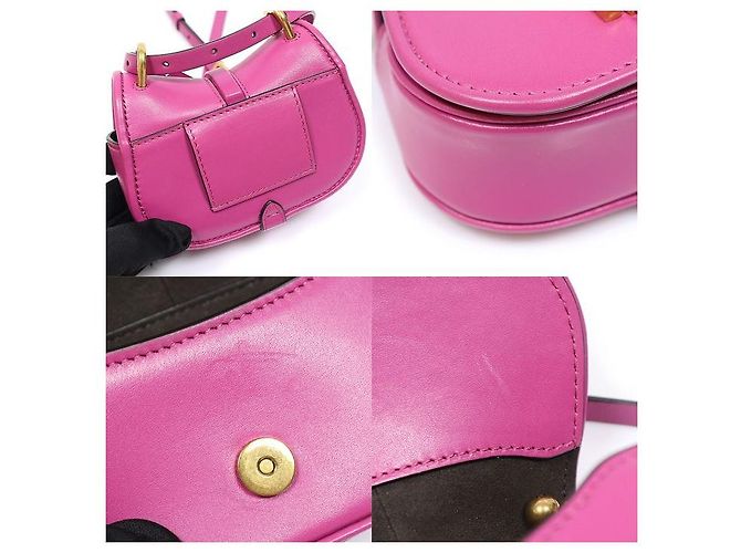 Fendi Borsa a tracolla Nano C'MON in vitello rosa - vista 6