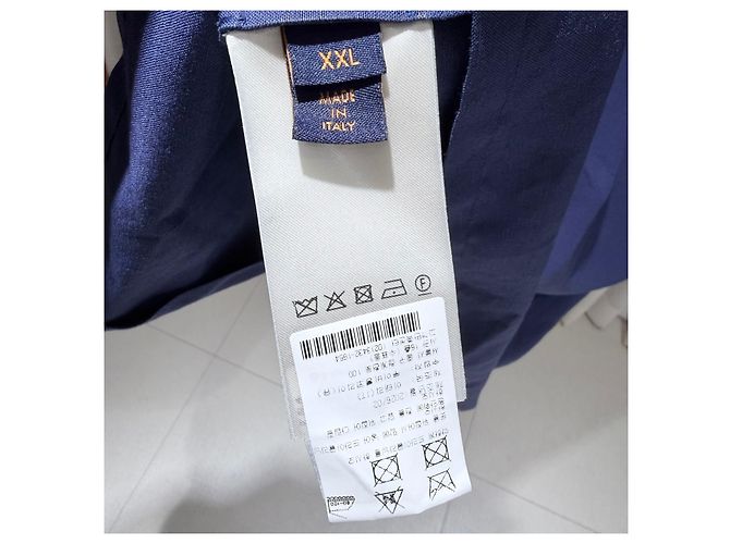 Louis Vuitton Giacca-camicia estiva a maniche corte ricamata Blu - vista 7