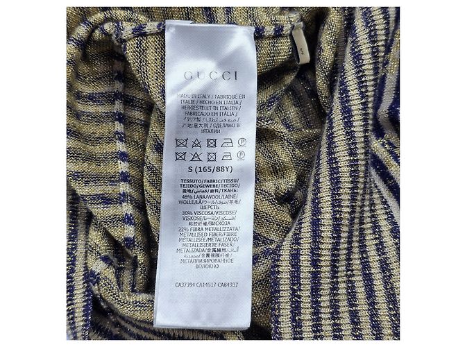 Gucci Jersey de rayas GG Jacquard Lurex para mujer XKBOP Multicolor - vista 5