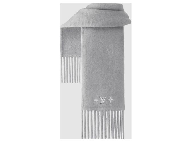 Louis Vuitton Fluffy Schal Silber - vista 3