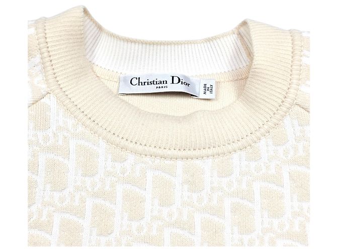 Dior Obligue Kaschmir-Strick für Damen Weiß - Ansicht 4