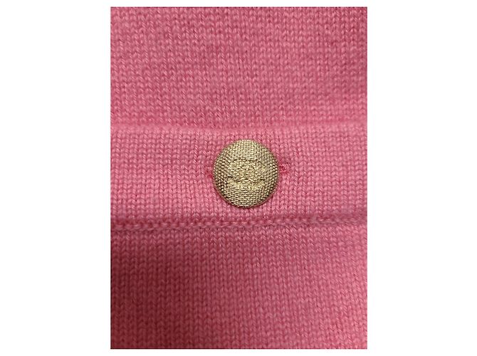 Chanel Sudadera crop de cachemira rosa - vista 5