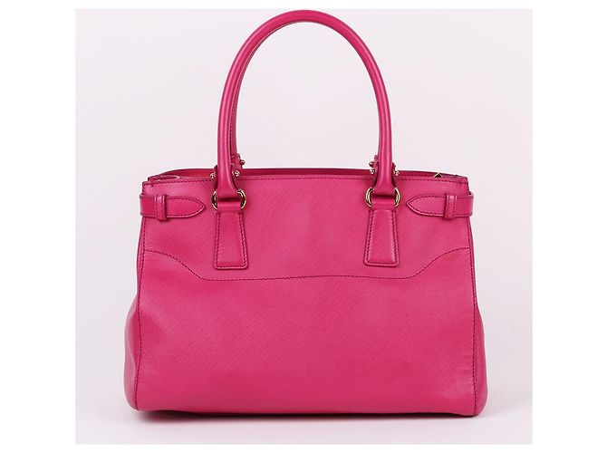 Salvatore Ferragamo Borsa Tote e Borsa a Tracolla Rosa Gancini con Dettagli Dorati - vista 6