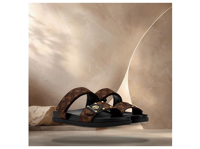 Louis Vuitton Frame Comfort Mule Cacao Brown Marrone - vista 2