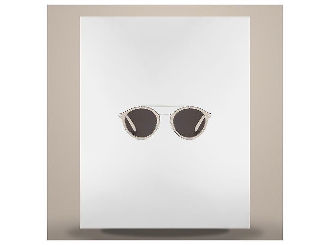 Dior Gafas de sol Panto negras de bioacetato - vista 3