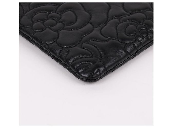 Chanel Bolso de mano Medium Black Camellia Gold Negro - vista 10