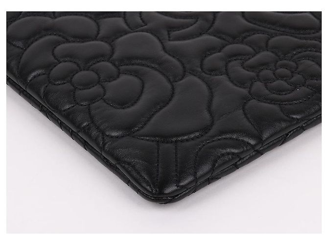Chanel Bolso de mano Medium Black Camellia Gold Negro - vista 11