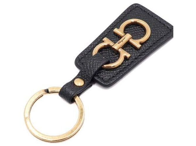 Salvatore Ferragamo Portachiavi e charm per borsa Double Gancini Nero - vista 3