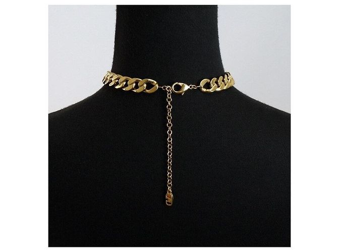 Valentino Collana Choker con Logo in Oro e Cristalli da Donna - vista 5
