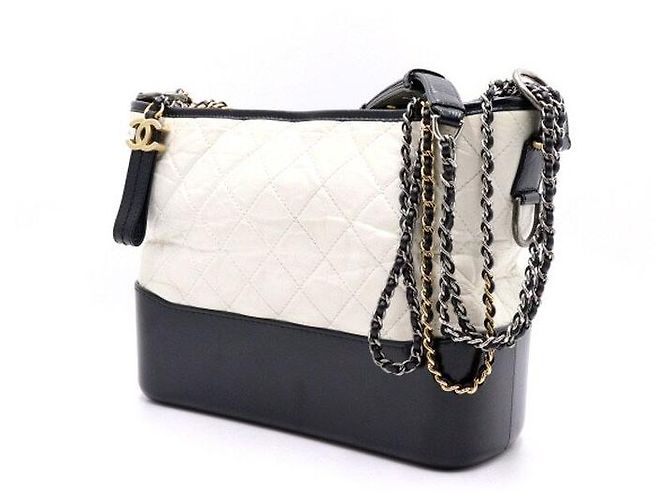 Chanel Borsa a tracolla Gabrielle Large Hobo Bianco - vista 2