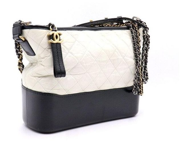 Chanel Borsa a tracolla Gabrielle Large Hobo Bianco - vista 3