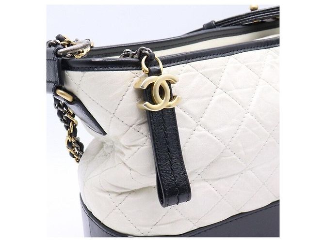 Chanel Borsa a tracolla Gabrielle Large Hobo Bianco - vista 4