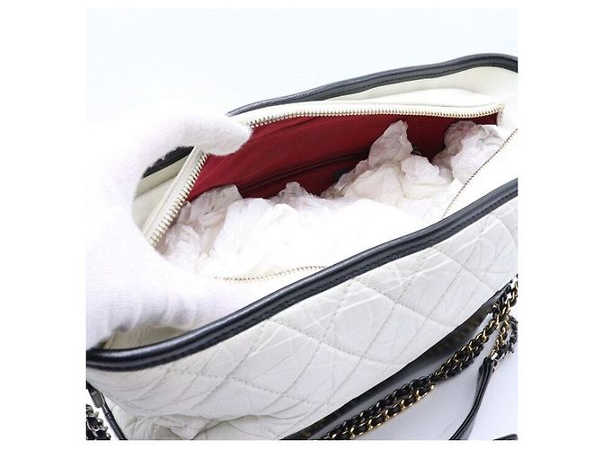 Chanel Borsa a tracolla Gabrielle Large Hobo Bianco - vista 5