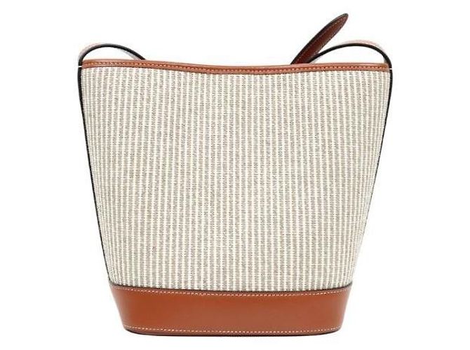 Céline Borsa a secchiello Triomphe Beige - vista 3