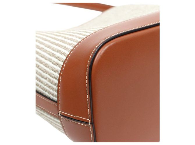 Céline Borsa a secchiello Triomphe Beige - vista 9