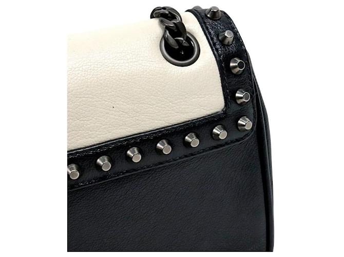 Prada Borsa a tracolla con catena borchiata bianca e nera Multicolore - vista 5