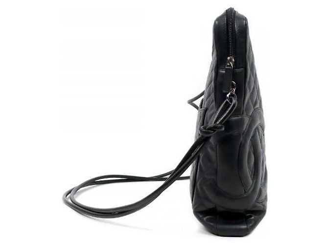 Chanel Borsa a tracolla Cambon in pelle nera Nero - vista 2