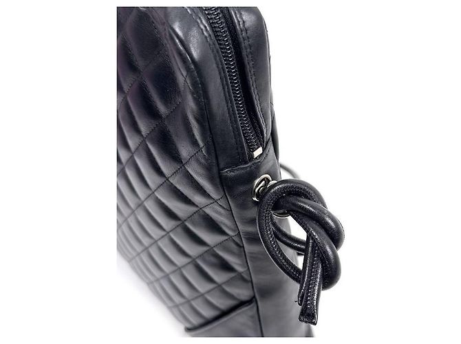 Chanel Borsa a tracolla Cambon in pelle nera Nero - vista 9