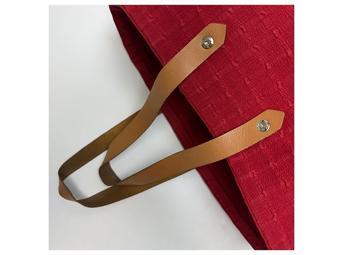 Hermès Amadava Canvas Tote Bag Rot - Ansicht 12