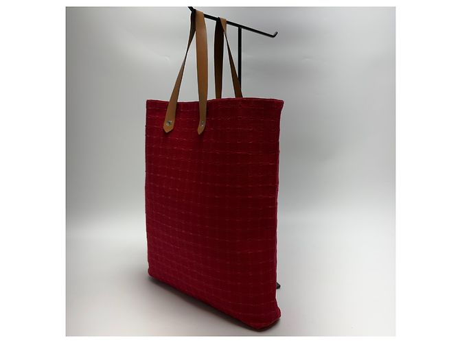 Hermès Amadava Canvas Tote Bag Rot - Ansicht 6