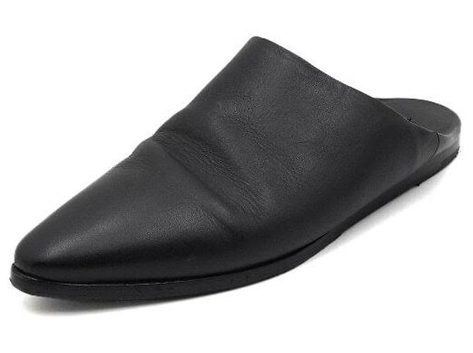 Céline Mules Babouche Jarkno da uomo in vitello nero - vista 2