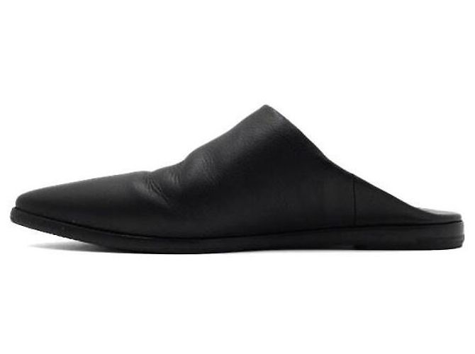 Céline Mules Babouche Jarkno da uomo in vitello nero - vista 4