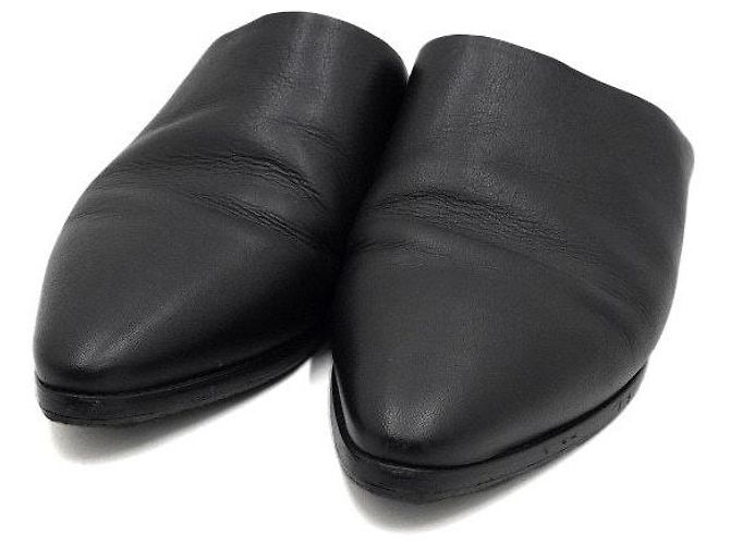 Céline Mules Babouche Jarkno da uomo in vitello nero - vista 5