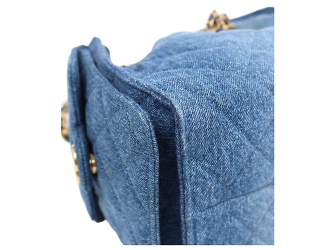 Chanel Picca borsa in denim Blu - vista 10