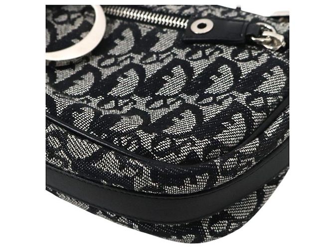 Dior Borsa a tracolla Oblique Canvas con anello a D Multicolore - vista 6
