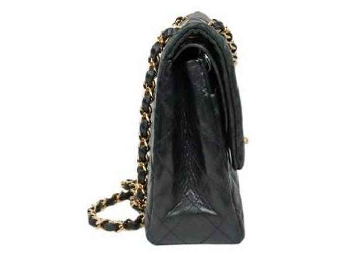 Chanel Borsa a spalla Classic in pelle d'agnello nera Medium Nero - vista 2