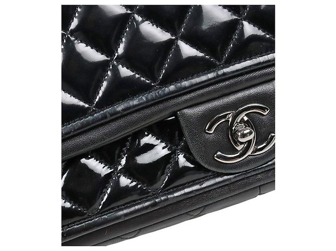 Chanel Borsa a spalla Timeless in vernice nera Nero - vista 10