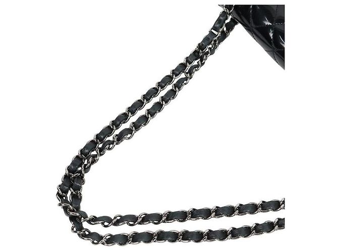 Chanel Borsa a spalla Timeless in vernice nera Nero - vista 9