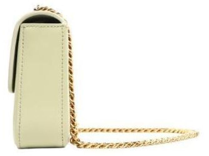Céline Borsa a tracolla Claude Chain Almond Green Verde - vista 2