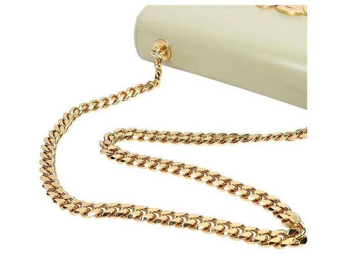 Céline Borsa a tracolla Claude Chain Almond Green Verde - vista 7