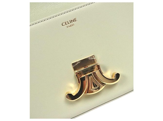 Céline Borsa a tracolla Claude Chain Almond Green Verde - vista 8