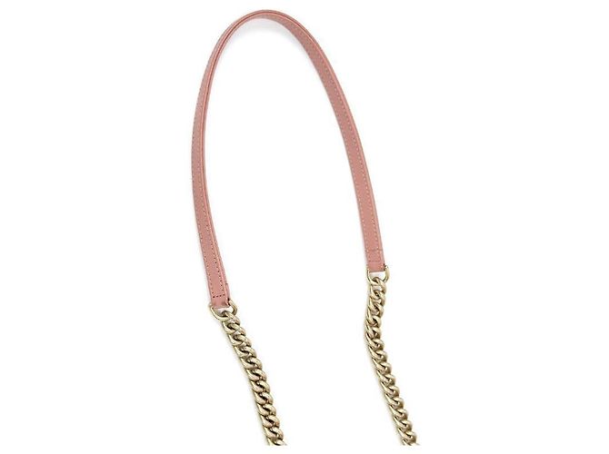 Chanel Borsa a tracolla matelassé rosa con patta e catena - vista 11