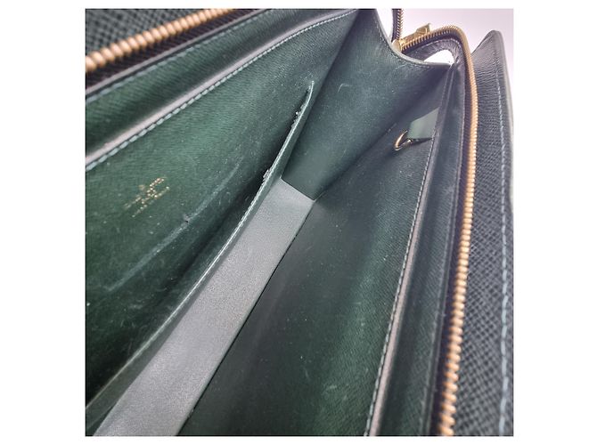 Louis Vuitton Taiga Lozan Green Document Bag Unisex (High-Grade Briefcase, Including Wallet) - view 13