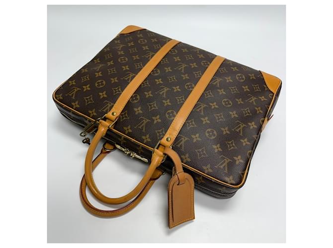 Louis Vuitton Borsetta Documenti Monogram Marrone - vista 10