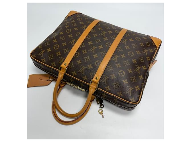 Louis Vuitton Borsetta Documenti Monogram Marrone - vista 12