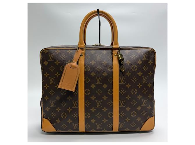 Louis Vuitton Borsetta Documenti Monogram Marrone - vista 2