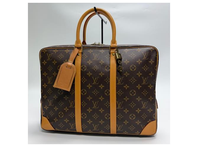 Louis Vuitton Borsetta Documenti Monogram Marrone - vista 3